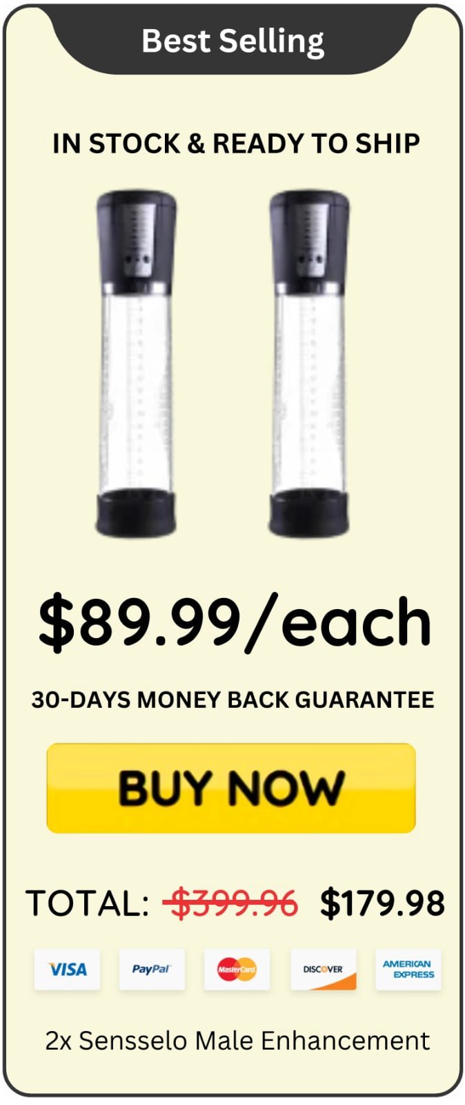 Sensselo Male Enhancement offer price 